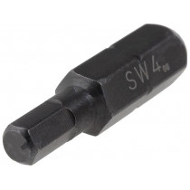 T4560 HEX40; Screwdriver bit; Allen hex key; HEX 4mm; Overall len: 25mm; C.K