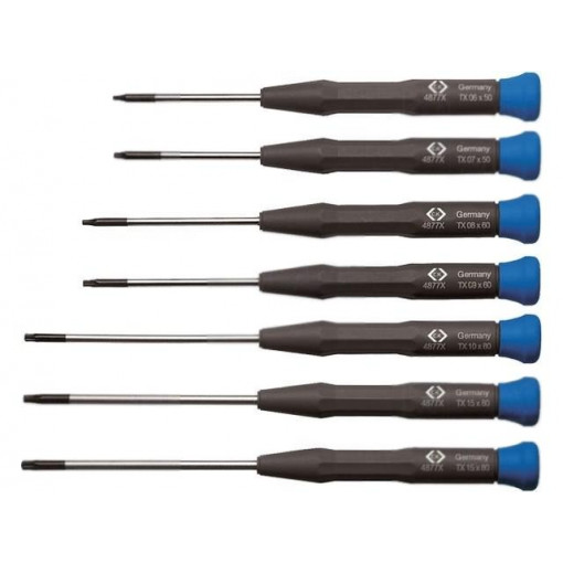 T4877PX; Kit: screwdrivers; Pcs: 7; Torx®; Series: Xonic XM®; C.K