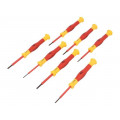 T4897; Kit: screwdrivers; Pcs: 7; precision,insulated; 1kVAC; C.K