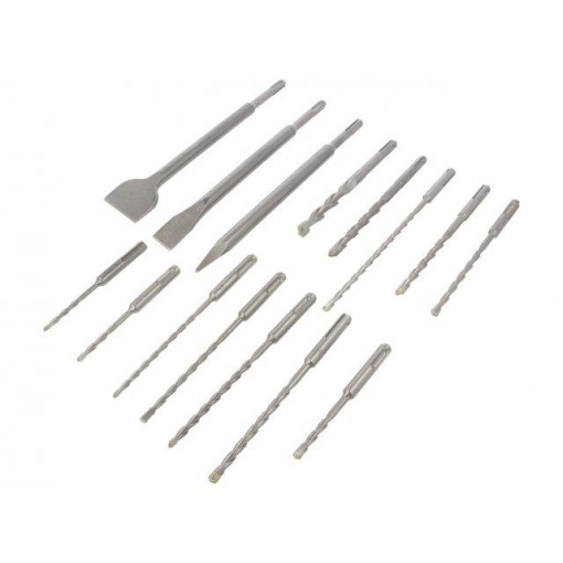 T3133; Drill set; Application: concrete; Pcs: 25; Mat: steel; Package: bag; C.K