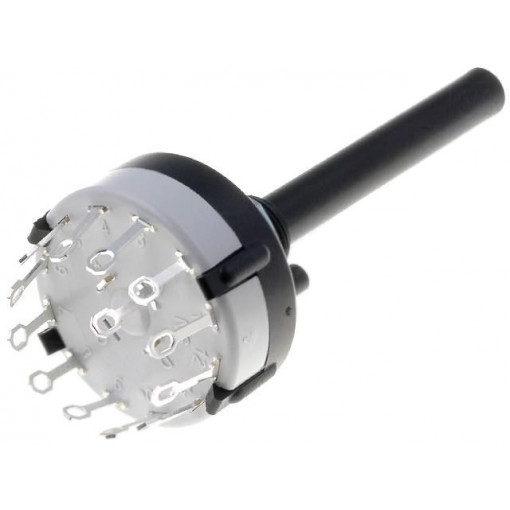 CK1029; Switch: rotary; Pos: 12; 0.15A/250VDC; Poles number: 1; 30°; 999MΩ; LORLIN