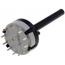 CK1051; Switch: rotary; Pos: 4; 0.15A/250VDC; Poles number: 3; 30°; -30÷85°C; LORLIN