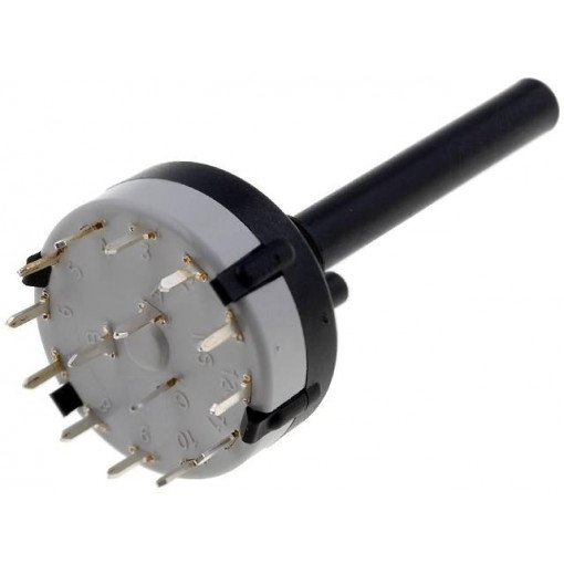 CK1051; Switch: rotary; Pos: 4; 0.15A/250VDC; Poles number: 3; 30°; -30÷85°C; LORLIN