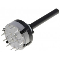 CK1052; Switch: rotary; Pos: 3; 0.15A/250VDC; Poles number: 4; 30°; -30÷85°C; LORLIN