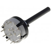 CK1060; Switch: rotary; Pos: 6; 0.15A/250VDC; Poles number: 2; 30°; -30÷85°C; LORLIN
