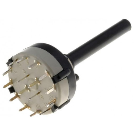 CK1062; Switch: rotary; Pos: 3; 0.15A/250VDC; Poles number: 4; 30°; -30÷85°C; LORLIN