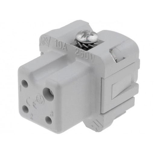 CKF 03; Connector: HDC; female; CK/MK; PIN: 4; 3+PE; size 21.21; 10A; 250V; ILME