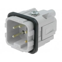 CKM 04; Connector: HDC; male; CK/MK; PIN: 5; 4+PE; size 21.21; 10A; 250V; ILME