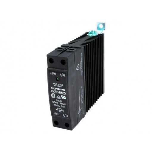 CKRD4820; Relay: solid state; Ucntrl: 4÷32VDC; 20A; 48÷530VAC; DIN,on panel; CRYDOM CKRD4820; Relay: solid state; Ucntrl: 4÷32VDC; 20A; 48÷530VAC; DIN,on panel; CRYDOM