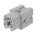 CKSF 04; Connector: HDC; female; CKS; PIN: 5; 4+PE; size 21.21; 10A; 400V; ILME