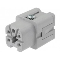 CKSF 04; Connector: HDC; female; CKS; PIN: 5; 4+PE; size 21.21; 10A; 400V; ILME