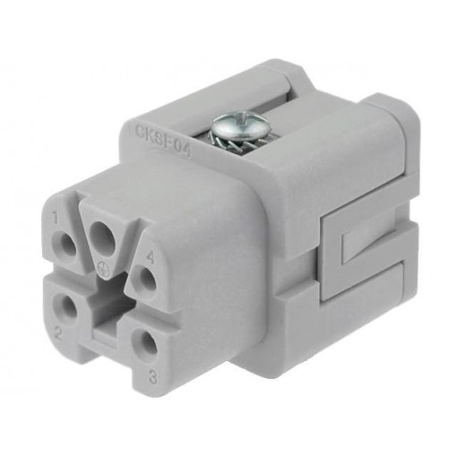CKSF 04; Connector: HDC; female; CKS; PIN: 5; 4+PE; size 21.21; 10A; 400V; ILME
