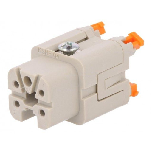 CKSHF 04; Connector: HDC; female; CKSH; PIN: 5; 4+PE; size 21.21; 10A; 400V; ILME