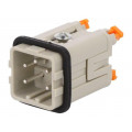 CKSHM 04; Connector: HDC; male; CKSH; PIN: 5; 4+PE; size 21.21; 10A; 400V; ILME