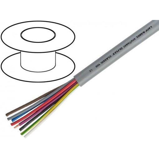 0010027; Wire; ÖLFLEX® CLASSIC 100; 8G0,75mm2; unshielded; 300/500V; PVC; LAPP KABEL 0010027; Wire; ÖLFLEX® CLASSIC 100; 8G0,75mm2; unshielded; 300/500V; PVC; LAPP KABEL