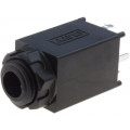 CL11061 S1V/SBB; Socket; Jack 6,35mm; female; stereo; with double switch; straight; CLIFF