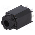 CL11061X; Socket; Jack 6,35mm; female; stereo,with earthing; straight; THT; CLIFF