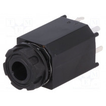 CL11061X; Socket; Jack 6,35mm; female; stereo,with earthing; straight; THT; CLIFF
