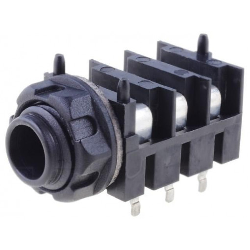 CL1115 S1/BBB; Socket; Jack 6,35mm; female; stereo; with triple switch; THT; CLIFF