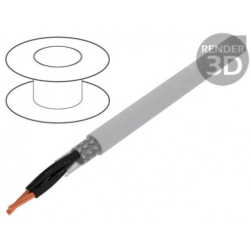 1136752; Wire; ÖLFLEX® CLASSIC 115 CY; 2x0,5mm2; tinned copper braid; PVC; LAPP KABEL