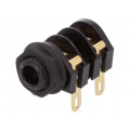 CL11607; Socket; Jack 6,35mm; female; mono; with double switch; angled 90°; CLIFF