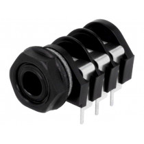 CL1232A; Socket; Jack 6,35mm; female; stereo; with on/off switch; THT; CLIFF