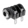 S4/BNB (CL1298A); Socket; Jack 6,35mm; female; mono; angled 90°; for panel mounting; CLIFF S4/BNB (CL1298A); Socket; Jack 6,35mm; female; mono; angled 90°; for panel mounting; CLIFF