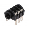 J/SKT S4/BBB BLK UNASS; Socket; Jack 6,35mm; female; stereo; with triple switch; CLIFF J/SKT S4/BBB BLK UNASS; Socket; Jack 6,35mm; female; stereo; with triple switch; CLIFF