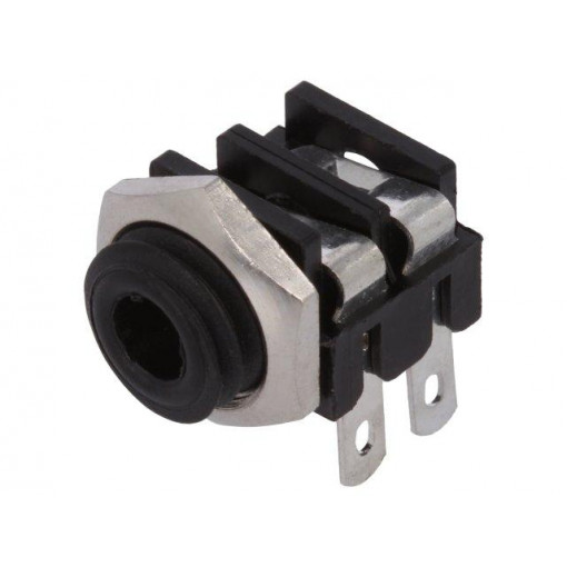 CL1362; Socket; Jack 3,5mm; female; mono; angled 90°; for panel mounting; CLIFF