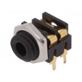 CL13845G; Socket; Jack 3,5mm; female; mono; with double switch; angled 90°; CLIFF