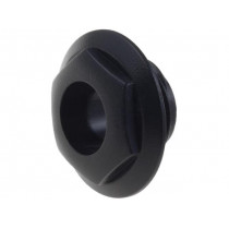 CL14218; Nut with external thread; S4 series Jack sockets; black; CLIFF