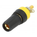 CL15501A; Socket; 4mm banana; 15A; 250VDC; L: 42mm; black; gold-plated; CLIFF