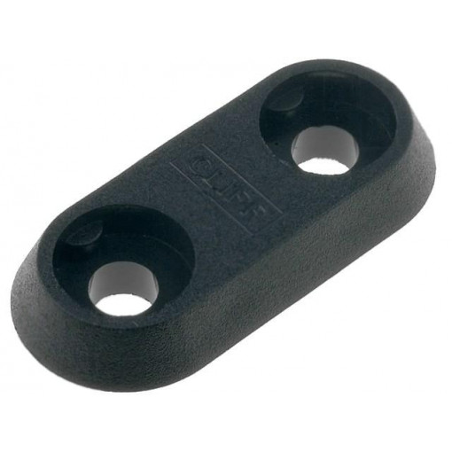 ; Terminal mountig plate; black; 35mm; Application: CL159xxx; CLIFF