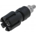 ; Socket; 4mm banana; 30A; 60VDC; 48mm; black; nickel plated; 30mΩ; CLIFF