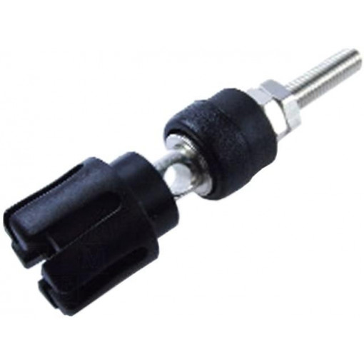 ; Socket; 4mm banana; 30A; 60VDC; 59mm; black; nickel plated; 30mΩ; CLIFF