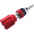 ; Socket; 4mm banana; 30A; 60VDC; 59mm; red; nickel plated; -20÷80°C; CLIFF