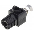 CL159825BA; Socket; 4mm banana; 60A; 60VDC; black; 64mm; Contacts: nickel; 30mΩ; CLIFF