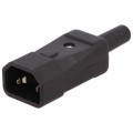 CP22R; Connector: AC supply; plug; male; 10A; IEC 60320; C14 (E); straight; CLIFF