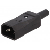 CP22R; Connector: AC supply; plug; male; 10A; IEC 60320; C14 (E); straight; CLIFF