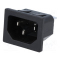 CL19192RB; Connector: AC supply; socket; male; 10A; 250VAC; IEC 60320; C14 (E); CLIFF