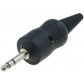 CL2075S; Plug; Jack 6,3mm; stereo; straight; Series: Jumbo; 15mm; CLIFF