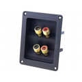 HFRP-01; Terminal; loudspeaker; for panel mounting,screw; 81x108mm; CLIFF HFRP-01; Terminal; loudspeaker; for panel mounting,screw; 81x108mm; CLIFF