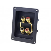 HFRP-01B; Terminal; loudspeaker; with jumpers; for panel mounting,screw; CLIFF