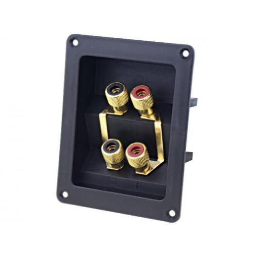 HFRP-01B; Terminal; loudspeaker; with jumpers; for panel mounting,screw; CLIFF