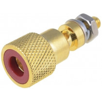 CL2160R TP/6 CS; Terminal; loudspeaker; with 4mm transversal socket; Marker: red; CLIFF CL2160R TP/6 CS; Terminal; loudspeaker; with 4mm transversal socket; Marker: red; CLIFF