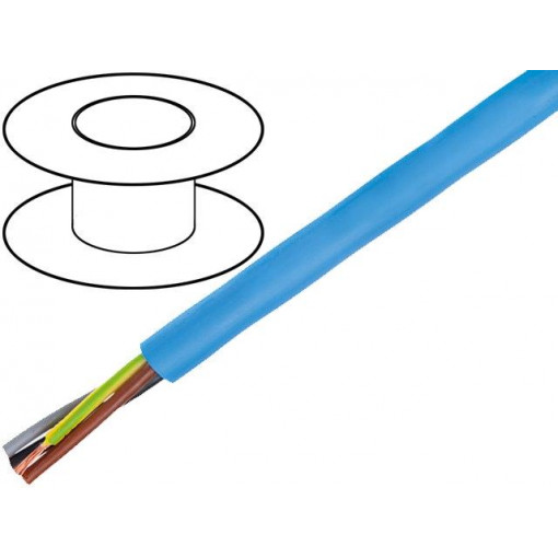 ; Wire; Clean Cable; stranded; Cu; 4G10mm2; blue; 450/750V; Class: 5; HELUKABEL ; Wire; Clean Cable; stranded; Cu; 4G10mm2; blue; 450/750V; Class: 5; HELUKABEL