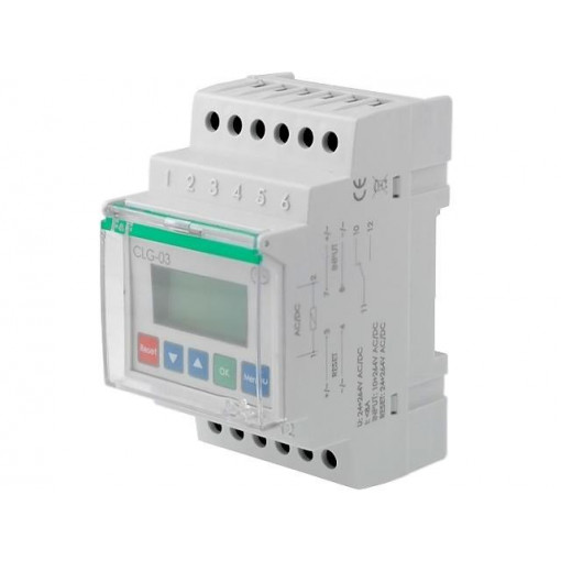 CLG-03; Counter: electronical; progressive/reversing; LCD; working time; F&F CLG-03; Counter: electronical; progressive/reversing; LCD; working time; F&F