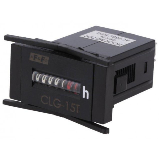 CLG-15T; Counter: electromechanical; mechanical indicator; working time; F&F
