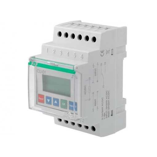 CLI-01; Counter: electronical; LCD; pulses; 99999999; SPDT; IP20; F&F