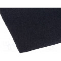 ; Upholstery cloth; 1500x700x3mm; black; self-adhesive; 4CARMEDIA